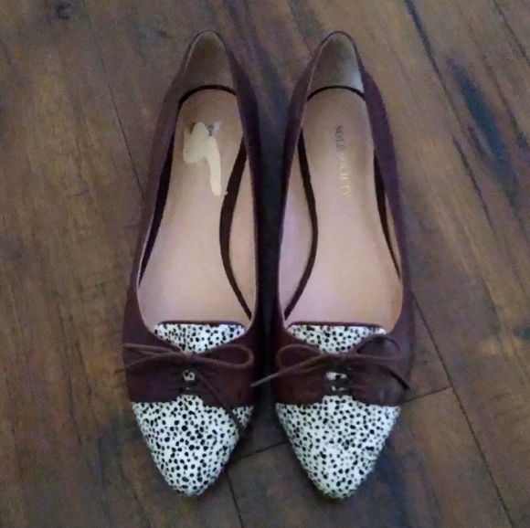 Sole Society Brown Lillie Pointed Flats - Picture 5 of 5